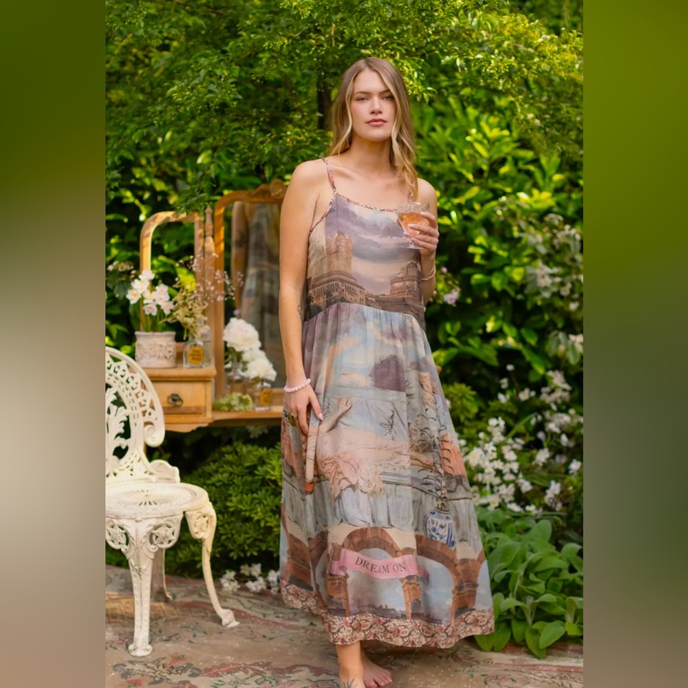 ⭐️Market of ⭐️ Imaginarium Boheme Long Dress with Moon - Picture 5 of 17